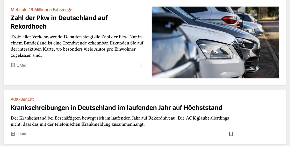 Klarer Fall, Autos machen krank: