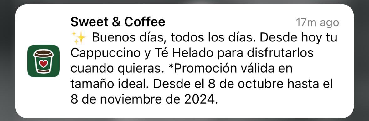 AnaBarbaraMessi's tweet photo. No entiendo @SweetandCoffee ¿cuál es la promoción? 🤔 https://t.co/2PVeCsrINi