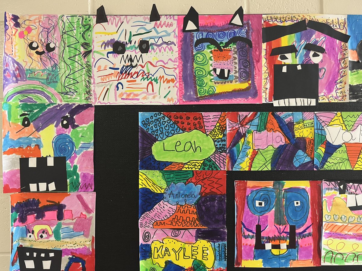 EMKArtists's tweet photo. Ta-da! EMK first and second grade line and pattern artworks are on display. Artists reviewed their knowledge of the element of art “line” and made these funky, fun artworks!
#EastWindsorRegionalSchools #EMKArtists #studentart https://t.co/kmHFahIUil