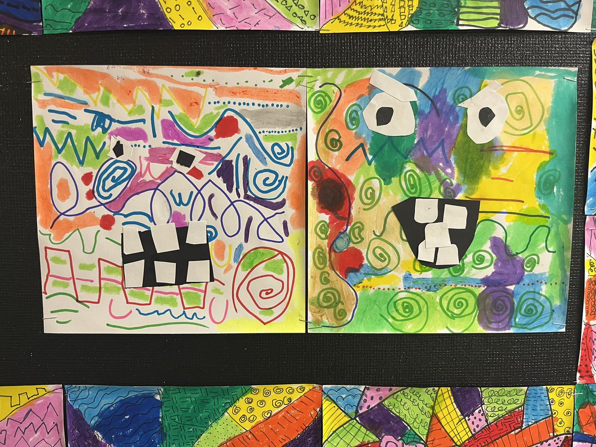EMKArtists's tweet photo. Ta-da! EMK first and second grade line and pattern artworks are on display. Artists reviewed their knowledge of the element of art “line” and made these funky, fun artworks!
#EastWindsorRegionalSchools #EMKArtists #studentart https://t.co/kmHFahIUil