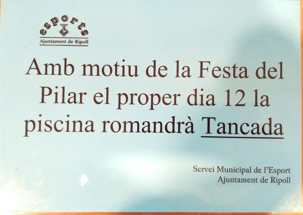 Aquesta és la coherència de l’Ajuntament més independentista de Catalunya. #Ripoll