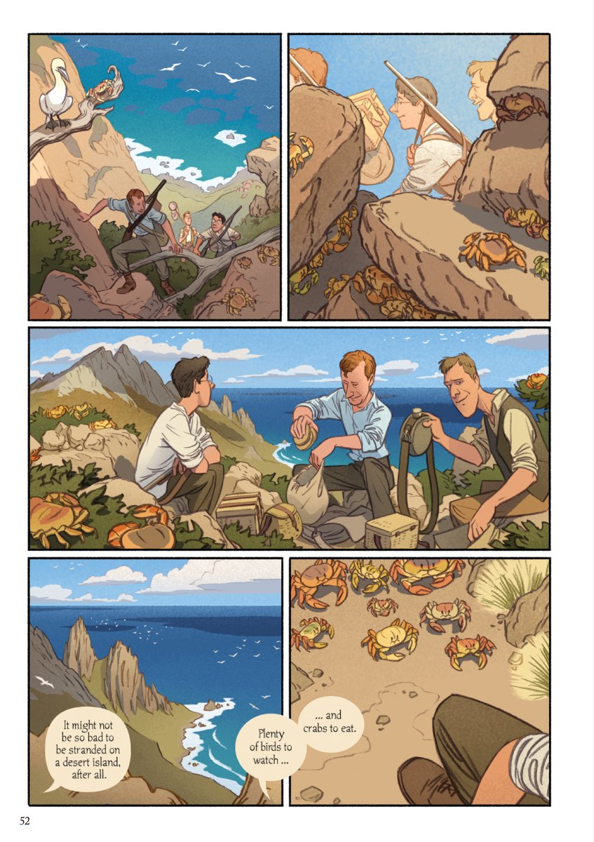 Get ready to sail away on the Terra Nova...

Sarah Airriess' beautiful adaptation of the Robert Scott expedition to the South Pole releases TODAY! But don't let the rich color and fauna fool you, as Cherry's story tells - this is not a pleasure cruise!