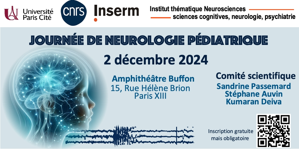IT__neuro's tweet image. 📢Nouvel évènement à venir !
Ne manquez pas la Journée de #Neurologie Pédiatrique qui aura lieu le 2 Décembre à Paris !
Évènement gratuit mais inscription obligatoire !
Inscription et Programme par ici 👇
pediatrie.sciencesconf.org/?lang=fr
Venez nombreux ! #Neuroscience #Pédiatrie
