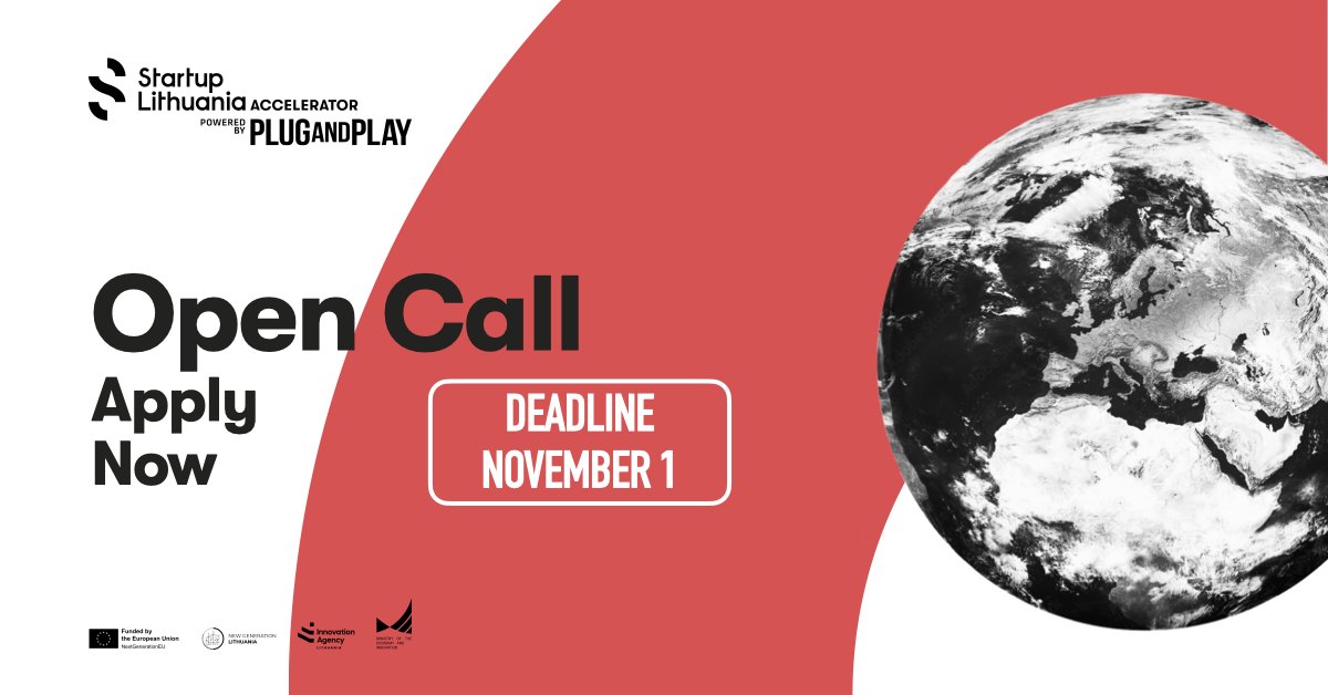 PlugandPlayTC's tweet image. 🚀 Ready to take your early-stage tech startup to global heights?
After two successful batches, the call for startups is open for the Startup Lithuania Accelerator!
Apply here until Nov 1st pnptc.in/3HdnPj0
#callforstartups #startupfunding #accelerationprogram