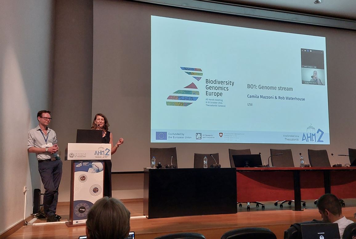 ♨️Live from #BGE’s #AHM2 in Thessaloniki, Greece:

We finished the 2 stream-wide discussions (#genome and #barcoding stream) and troubleshooting! A big thank you to <a href="/mazzonijc/">Camila Mazzoni</a>, <a href="/rmwaterhouse/">Rob Waterhouse also @rmwaterhouse.bsky.social</a> and <a href="/HollingsworthPM/">Pete Hollingsworth</a>.

Stay tuned for the break-out sessions tomorrow! 👋

<a href="/REA_research/">European Research Executive Agency</a>