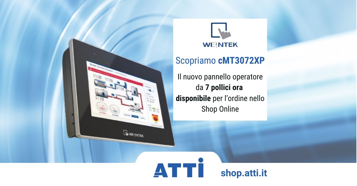 Scopriamo <a href="/weintekfans/">Weintek</a>  cMT3072XP, il nuovo pannello operatore da 7 pollici ora disponibile per l’ordine nello Shop Online ATTI

drive.atti.it/pannello-opera…