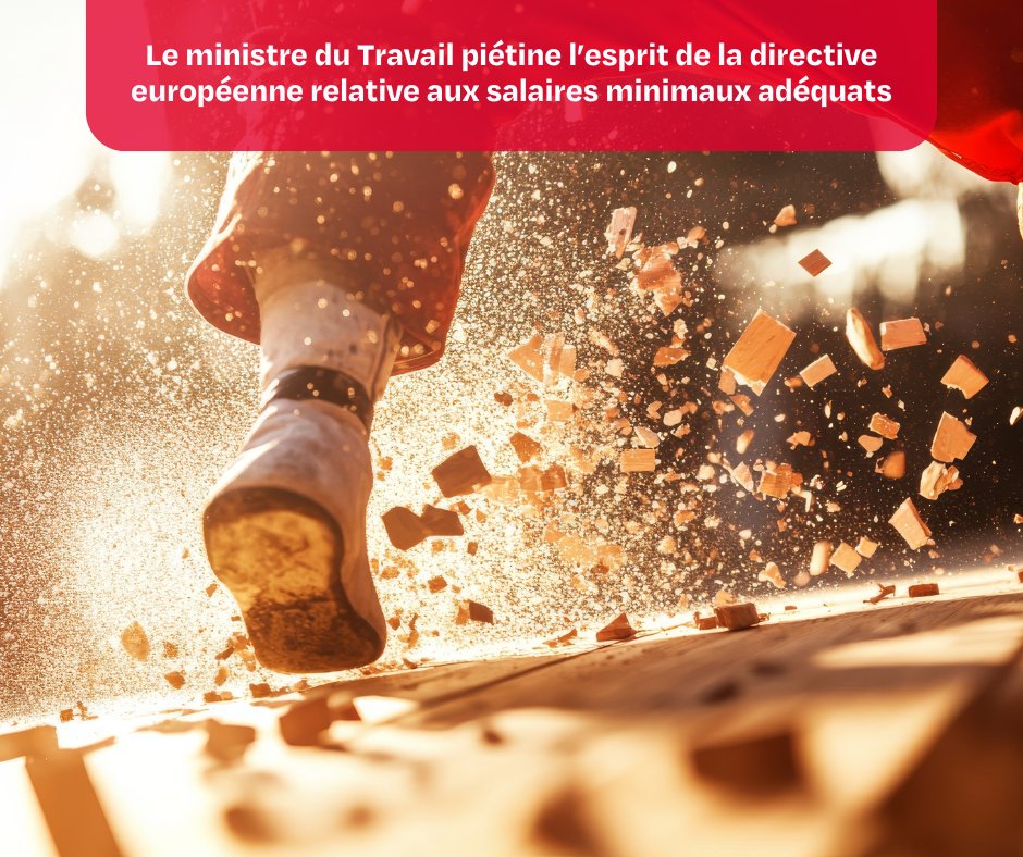 OGBL_Luxembourg's tweet image. Le plan du ministre du Travail pour la directive européenne sur les salaires minimaux ne propose aucune mesure concrète pour étendre les CCT et menace le rôle des syndicats. OGBL, LCGB &amp;amp; CGFP appellent à préserver le dialogue social.

▶️ Plus d'infos: tinyurl.com/3vnek5w9