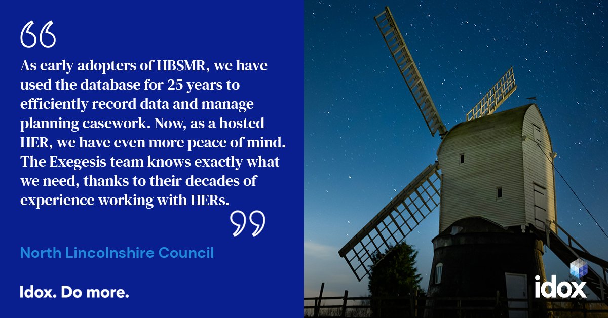 exegesis_Idox's tweet photo. Over two decades of success with HBSMR, and now more peace of mind with a hosted solution for #HERs. We're proud to support our customers in managing their #HistoricEnvironmentRecords with ease &amp; expertise. Thanks for the kind words!  #Heritage #DigitalTransformation #Planning https://t.co/6I5q5OhkI0