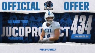 After talking with <a href="/Coachpounds1/">Coachpounds</a> I’m blessed to receive an D2 Offer from Virginia University Lynchburg <a href="/CCCLionsFB/">Community Christian College Football</a>