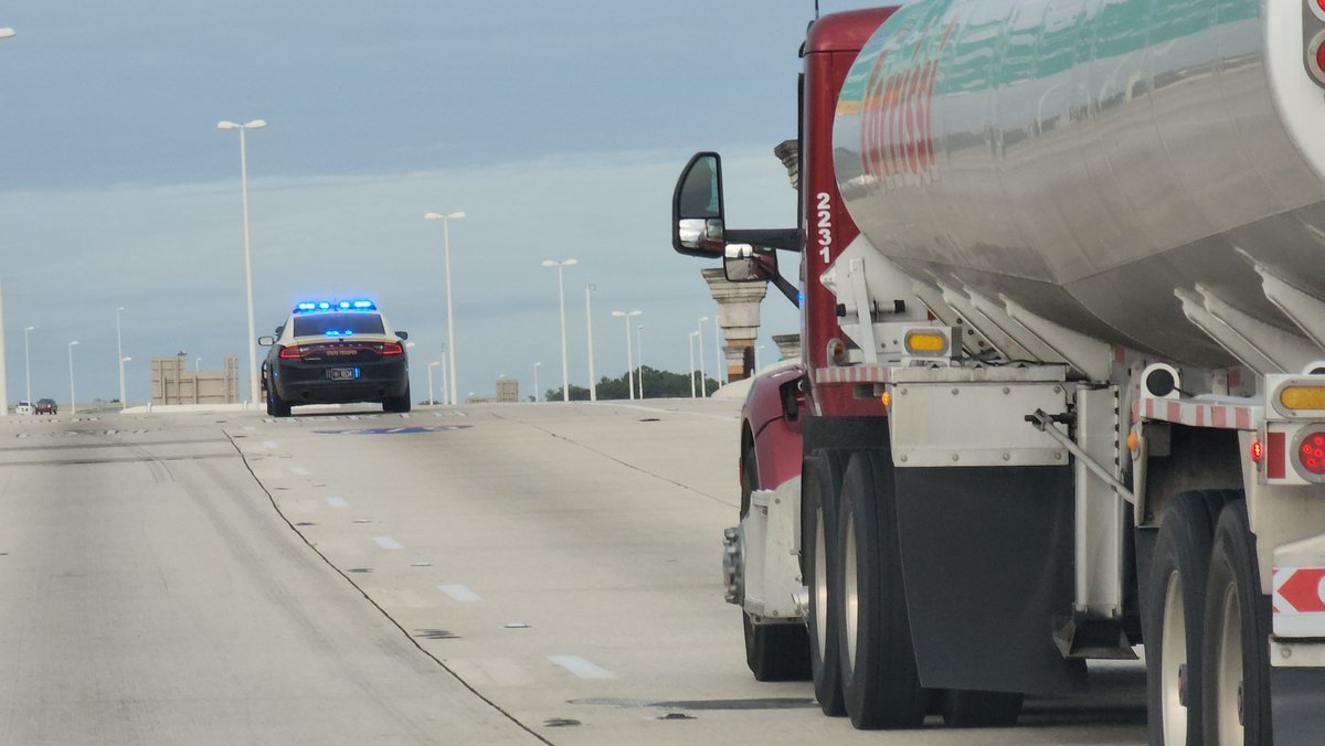 #Breaking #ICYMI In combination with #TrooperTuesday FHP Troopers continue to escort fuel directly from Port Tampa Bay to a gas station near you in support of #HurricaneMilton preparations and evacuations.  PLEASE finalize your storm prep work today!