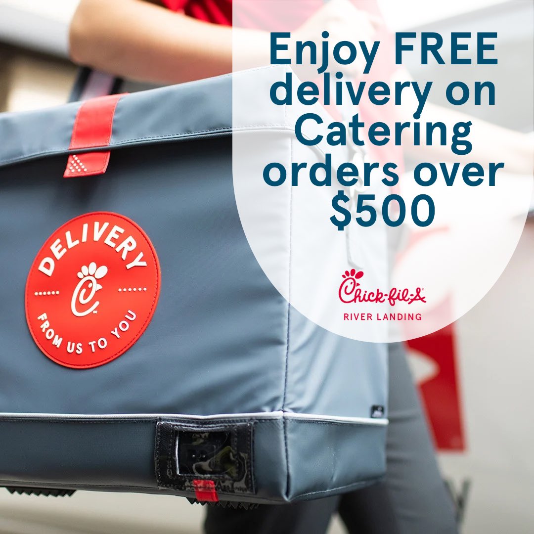 Chickfila_RL's tweet photo. Catering Promotion Alert‼️ 🚨 
Free delivery on all pick up orders over $500. 

To receive your free delivery, call us at 7868640400 and press 2

-

Para recibir tu entrega gratuita, llámanos al 7868640400 y presiona 2 https://t.co/TS7XDYLO3Y