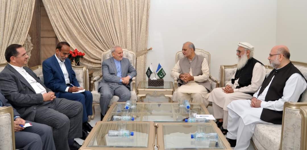 Honoured to welcome the Iranian Ambassador to Pakistan, H.E. Reza Amiri Moghadam. We engaged in a meaningful discussion on the ongoing situation in Gaza and Lebanon, regional dynamics, and matters of mutual interest, including the Pak-Iran Gas Pipeline.