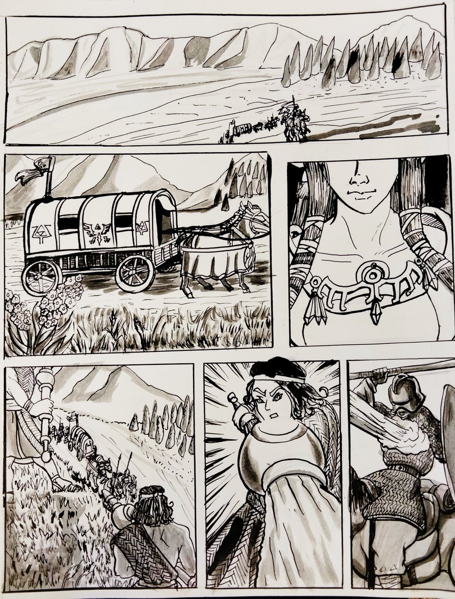 dagomarosart's tweet photo. "Zelda's escape from Ganon's dungeon." page 1, inks
Working on this commissioned fan comic of Twilight Princess.
#dagomarosart #twilightprincess #zeldafanart #zelda #comicinking #comic #fancomic #fantasy #ambush https://t.co/mc8CRORupn
