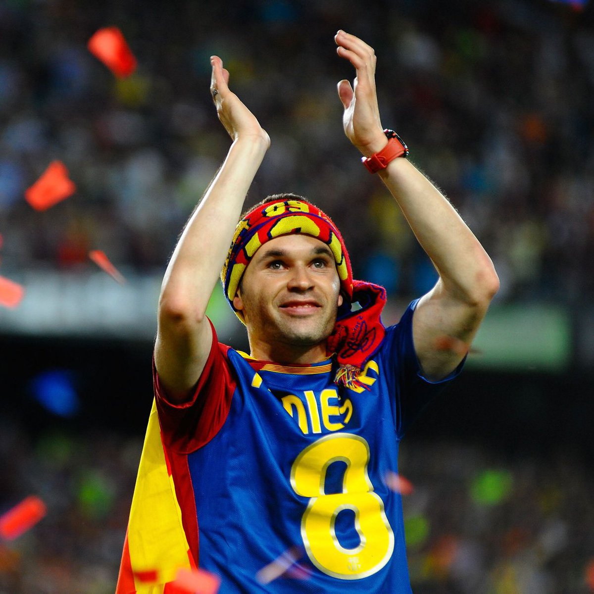 FCBsnoopy's tweet photo. Football will miss you. 
Best wishes for your new journey ❤️

Don Andres Forever ♾️💙❤️

#infinit8iniesta https://t.co/Cj93HE6ofo
