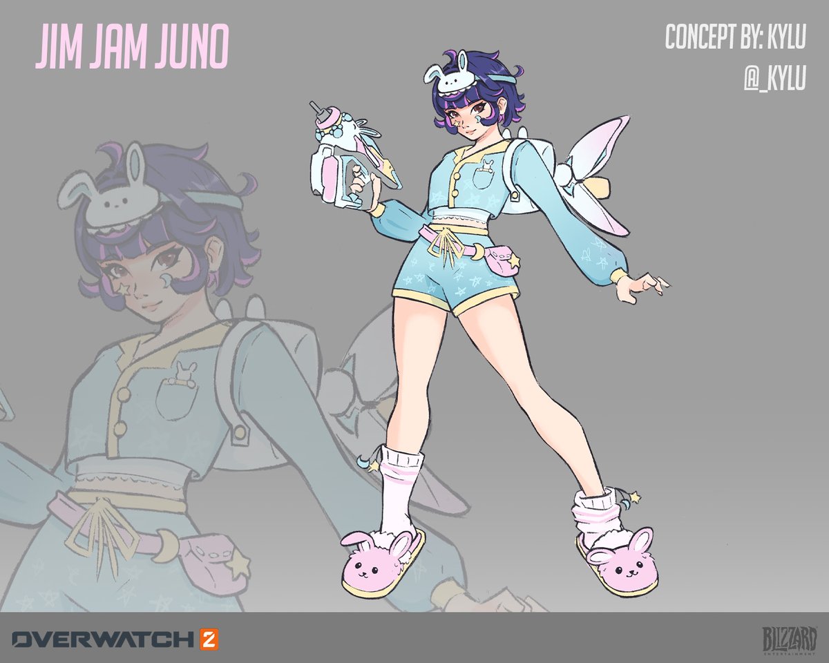 KyLuCreates's tweet photo. Juno Legendary Skin Concept: Jim Jam Juno! ☁
She's ready for eep 💤
#OverwatchFanart #JunoOverwatch2 #Overwatch2 https://t.co/akdYl6rriH