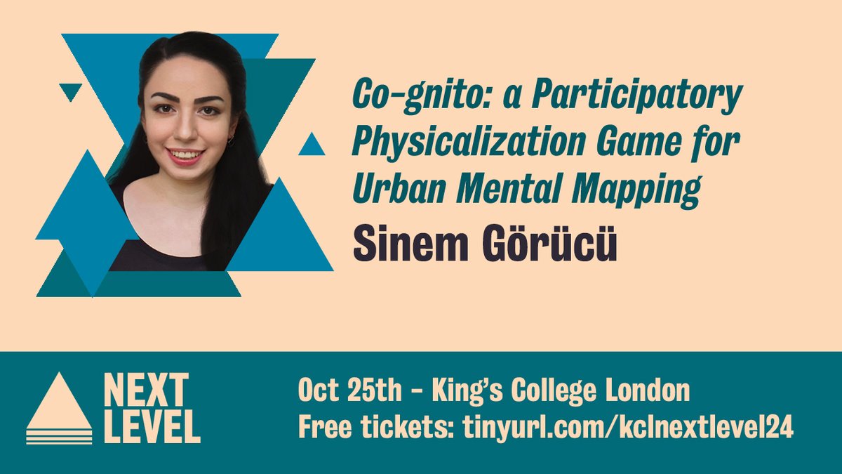 Next Level @ King's College London (@nextlevelkcl) on Twitter photo We're also showcasing research at King's College London at Next Level - like <a href="/Sinem_Gorucu/">Sinem Görücü</a> who will be speaking about her work on using boardgames to explore people's relationship with their environment (and each other)!
Tickets: eventbrite.co.uk/e/next-level-2… We're also showcasing research at King's College London at Next Level - like <a href="/Sinem_Gorucu/">Sinem Görücü</a> who will be speaking about her work on using boardgames to explore people's relationship with their environment (and each other)!
Tickets: eventbrite.co.uk/e/next-level-2…