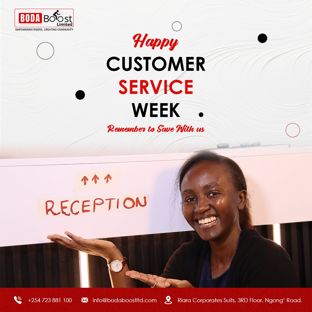 Bodaboost254's tweet photo. 🌟 Happy Customer Service Week! 🌟 Join us in celebrating the heart of our business—our amazing team! 💙 Register now to be part of the action and show your support! 

www : https://t.co/Hio6mWFD9Q
call us on : 0723881100

#CustomerServiceWeek #RegisterNow https://t.co/fs9XNAoCvP