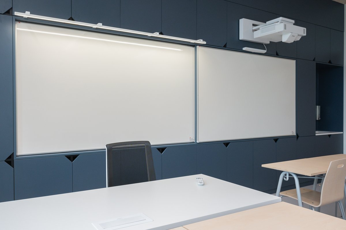 TKTeamGroup's tweet photo. We made built-in whiteboard systems for the colourful wall cabinets of the modern Tõrvandi school building. The WriteScreen projector surface is mounted stationary in the cabinet and the high-gloss sliding door board moves on rails.
https://t.co/iIO5kzbhxU
#tkteam #whiteboards https://t.co/b15QRAbbvT