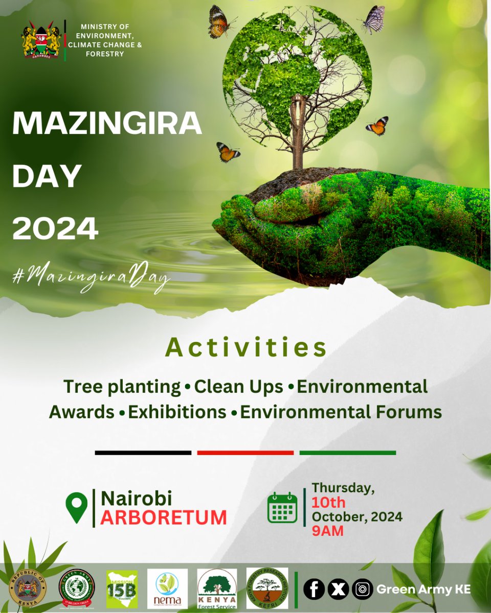 "Guided by the wisdom of <a href="/WilliamsRuto/">William Samoei Ruto, PhD</a> and <a href="/HonAdenDuale/">Hon. Aden Duale, EGH</a>, the Green Army is dedicated to the conviction that we must empower and inform the people of Kenya, helping them recognize that these resources belong to all of us and that it's our shared responsibility to safeguard them."