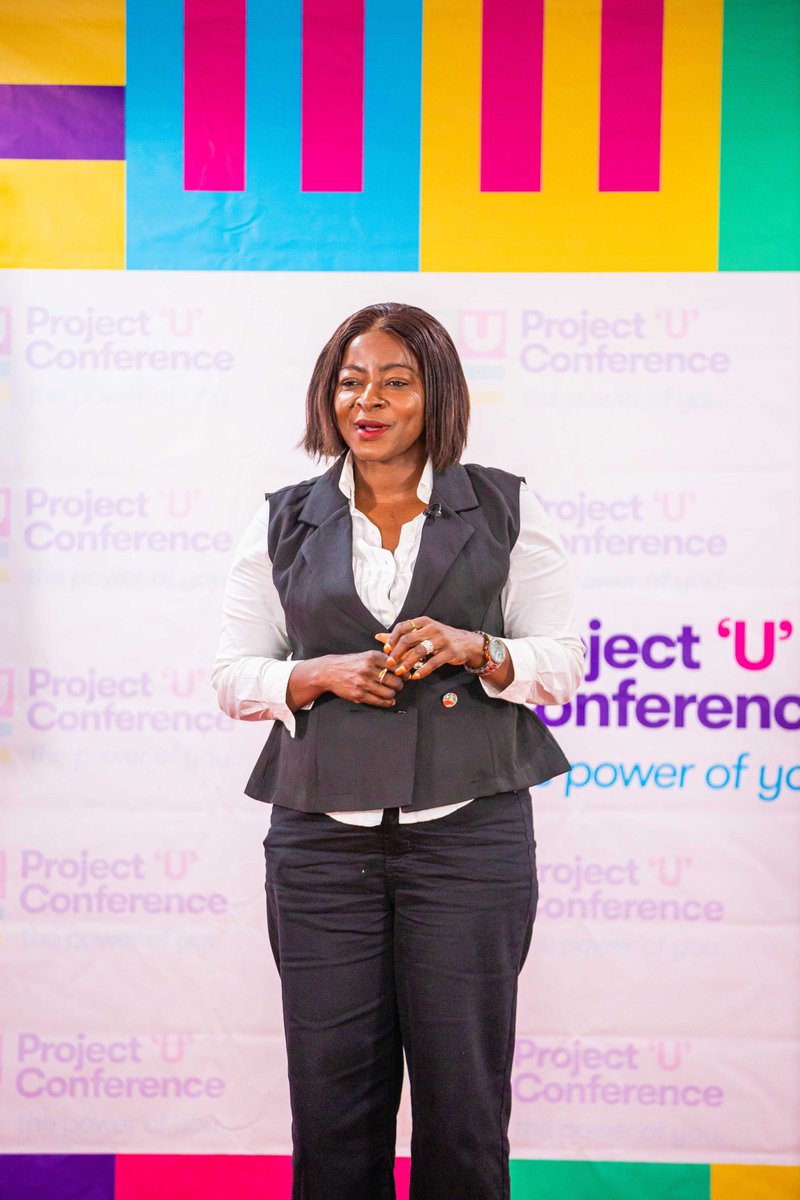 Projectuconf's tweet photo. Big shoutout to @theladyajo for her incredible and insightful presentation! 🌍 Her expertise helped us see the world through a new lens. Grateful for your powerful contribution! 👏 

#ProjectU2024 #SpeakerSpotlight #Inspiration https://t.co/wn2cXuU1yz