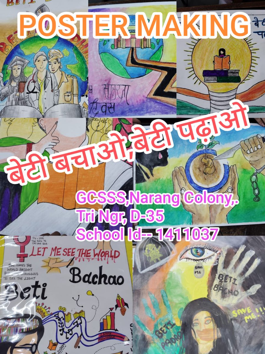 GcsssN's tweet photo. Celebration of International day of Girl Child 
School ID - 1411037
@delhieducationdoe
#delhigovtschools https://t.co/5ERD32WqY6