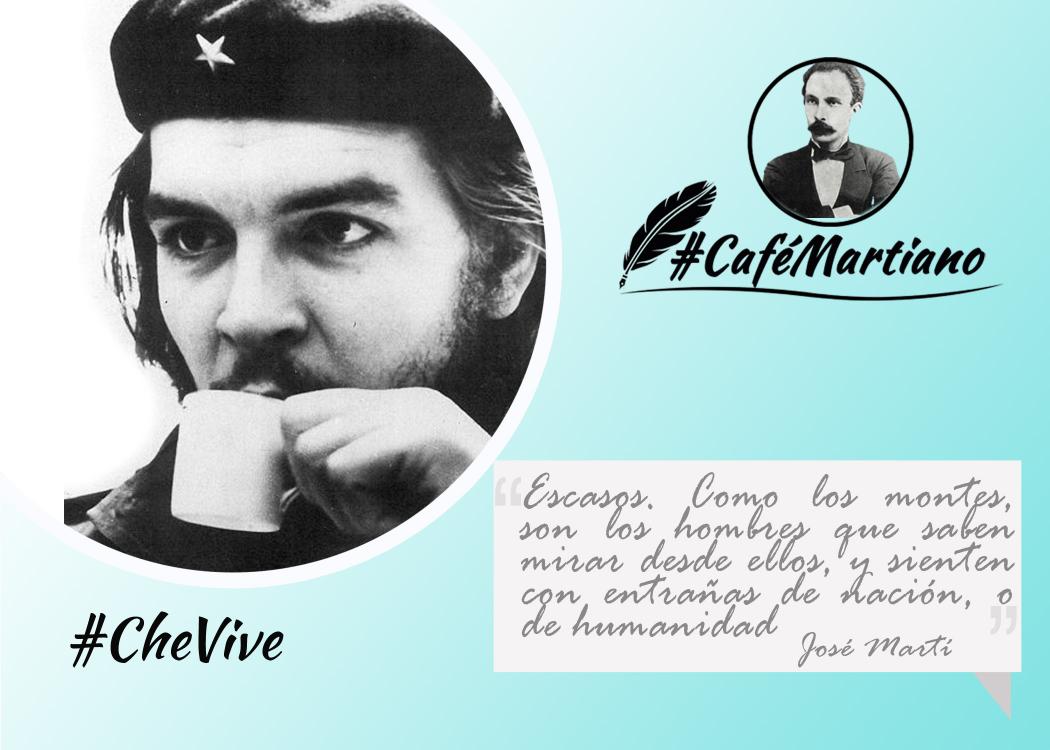 Buenos días 🇨🇺 #CaféMartiano
Desde aquel 8 de octubre de 1967, el   Che libra en el mundo las más grandes batallas, la lucha no ha cesado..

“qué importan los peligros o sacrificios de un hombre o de un pueblo, cuando está en juego el destino de la humanidad”. Che

#CheVive