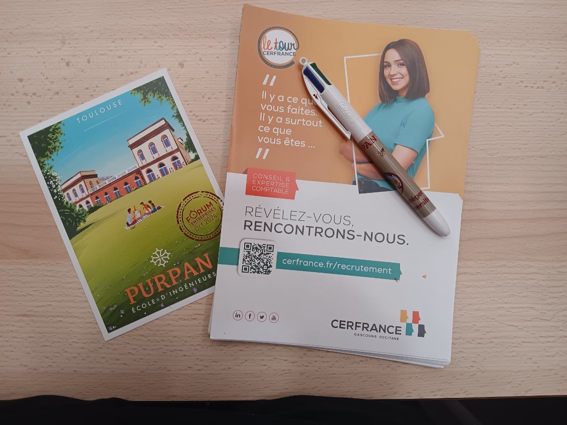 Cerfrance_Oc's tweet image. La semaine dernière, le @Cerfrance_Oc  était présent au Forum des entreprises de Ecole d'Ingénieurs de #PURPAN avec ERIC DOUMEIZEL et Agathe HAGNERE.

L'occasion de présenter aux étudiants le Cerfrance, les métiers ainsi que les offres d'emploi en cours.