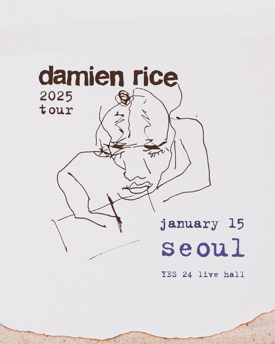Seoul, South Korea - 15 January, 2025

Tickets on sale 15 October, 2024 at 12pm KST
ticket.yes24.com