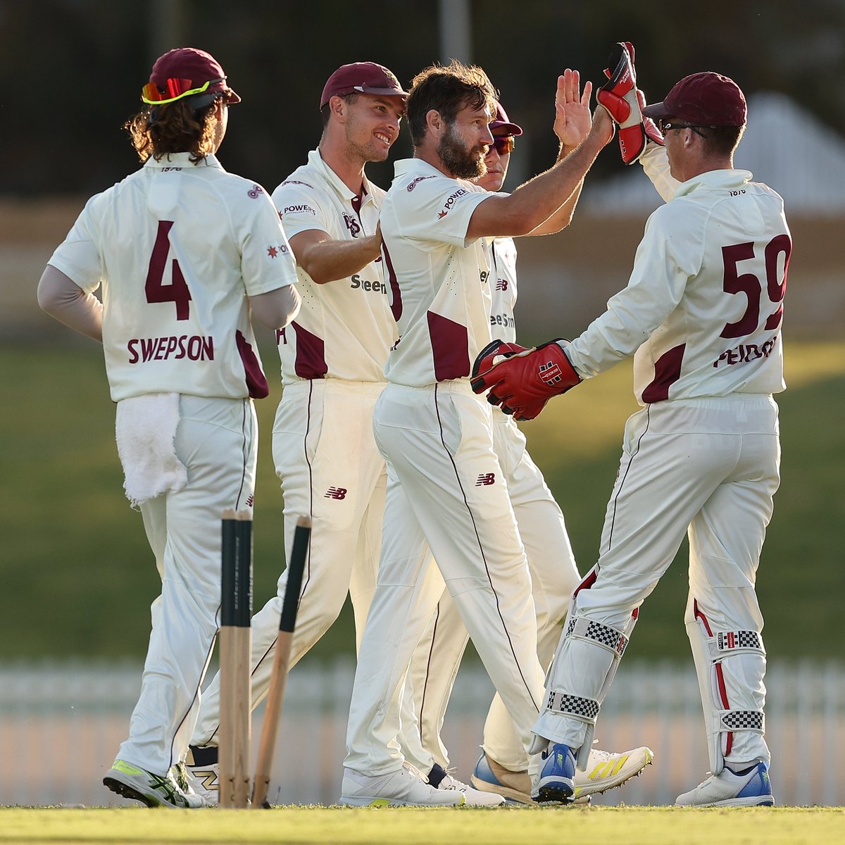 qldcricket's tweet photo. Stumps Day 1 | A late FIVE-wicket haul for Nes ๐ฅ, which included two wickets from the first two deliveries of the match has capped off an enthralling day of #SheffieldShield cricket at the WACA.
WA 7 / 319
Neser 5 / 48 ๐ฅ https://t.co/tpTesT0D1S