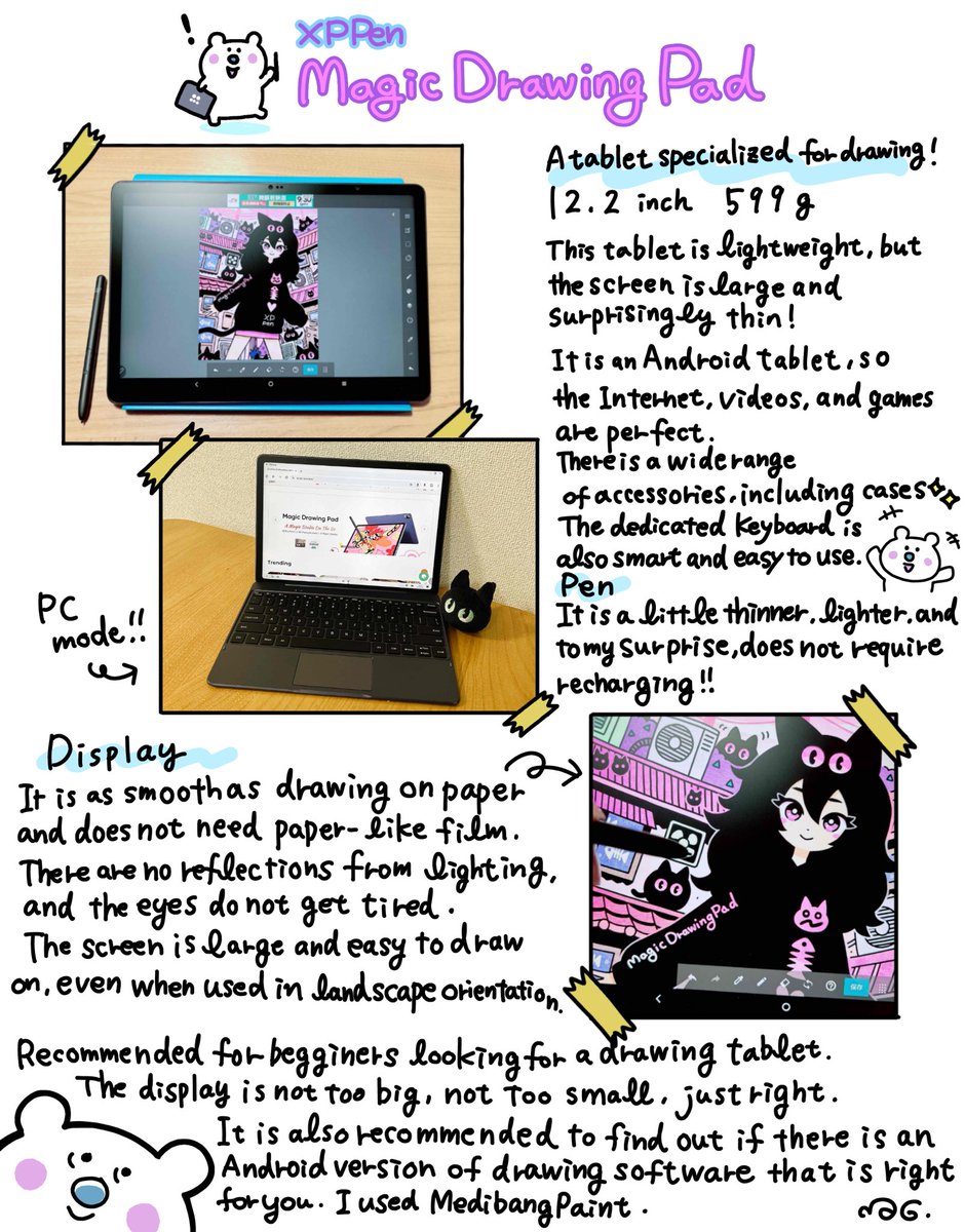 XPPenさま(@xppenusa)のお絵描き特化タブレット、マジックドローイングパッドをレビューしました!
I reviewed the Magic Drawing Pad, a drawing-specific tablet from XPPen(@xppenusa)!
#XPPen #MagicDrawingPad #pr