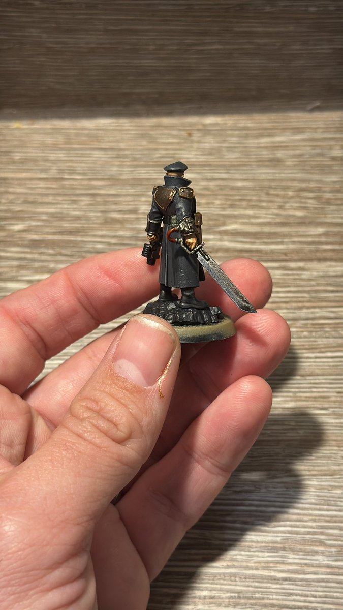 OneDarkEnigma's tweet photo. Finally got to visit @TritexGamesLtd last night in #Stafford for paint night and spent all night on this dude, the #AstraMilitarum Commissar.

Quite impressed with the outcome, definitely need to find more paint nights to go to 💪🏽

#40K #warhammer https://t.co/PX6CdcyC1K