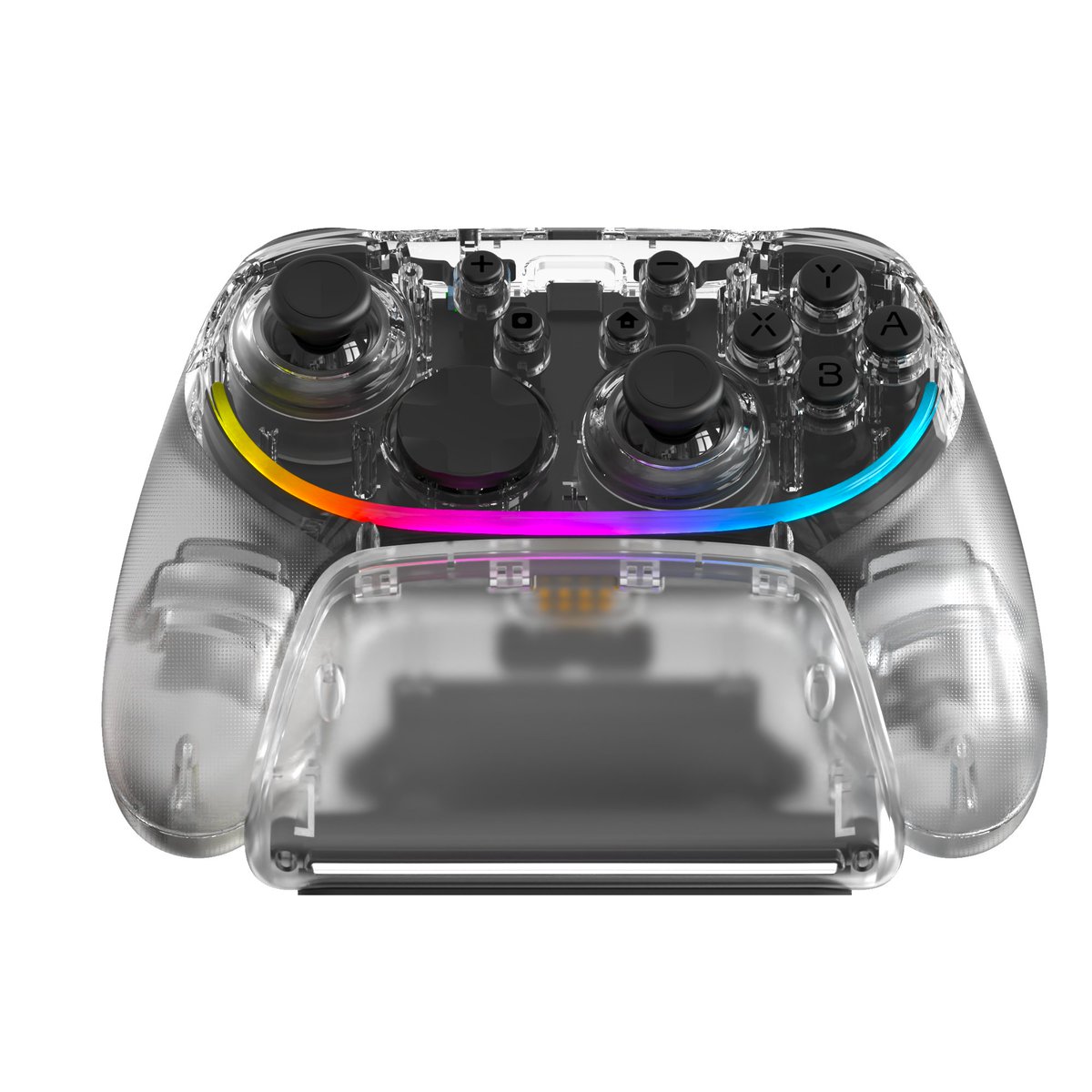 huangme71965355's tweet image. Transparent Switch Controller with Charging Dock
-ABXY Double Color Injection Mold
-Flowing RGB
-Wireless Pin Charge
-Detachable D-pad
#Videogameaccessories #gamecontrollers
#ConsumerElectronics #GlobalSources
#GlobalSourcesConsumerElectronics #nintendoswitch #ps #switch2