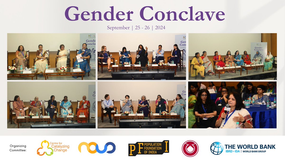 IHDS Corner (@ihdscorner) on Twitter photo NCAER - NDIC recently organised Gender Conclave in partnership with <a href="/c3_india/">C3 India</a>, Nous Consultants, <a href="/PopFoundIndia/">Population Foundation of India</a>, <a href="/SEWABharat/">SEWA Bharat</a>, & The World Bank. Nearly 70 public intellectuals informally discussed and deliberated the transformation of women’s lives and its impact on public policy. NCAER - NDIC recently organised Gender Conclave in partnership with <a href="/c3_india/">C3 India</a>, Nous Consultants, <a href="/PopFoundIndia/">Population Foundation of India</a>, <a href="/SEWABharat/">SEWA Bharat</a>, & The World Bank. Nearly 70 public intellectuals informally discussed and deliberated the transformation of women’s lives and its impact on public policy.