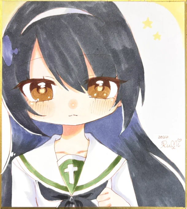 ぱんっあ48の色紙たちコピック久しぶりすぎて何が何だか… 