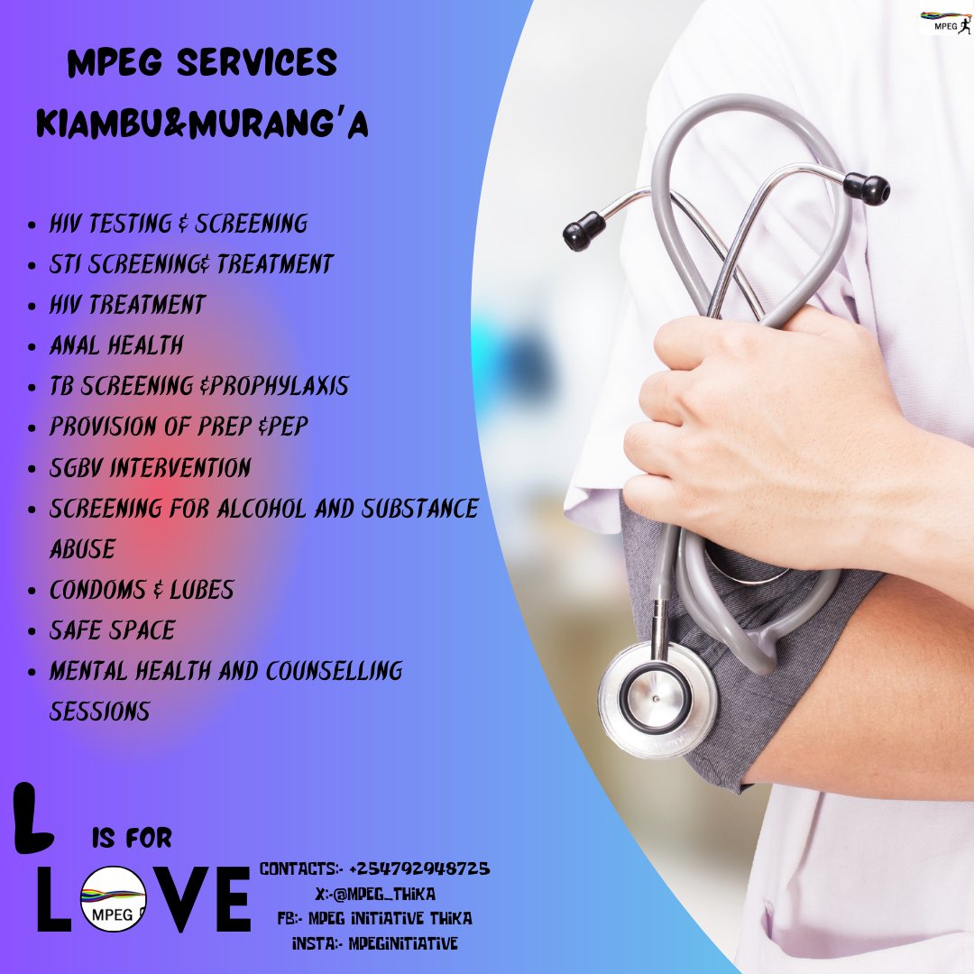 We are Open!!! At MPEG all our services are Free, from consultation to free treatment and drugs!! Easy Contact:- 0792948725-/ 0794680115- or walk right in!! Offices in Thika: Mon to Fri - 9am to 5pm Weekends-scheduled outreach #RigathiMustGo  #kenya #weareopen #FreeServicing