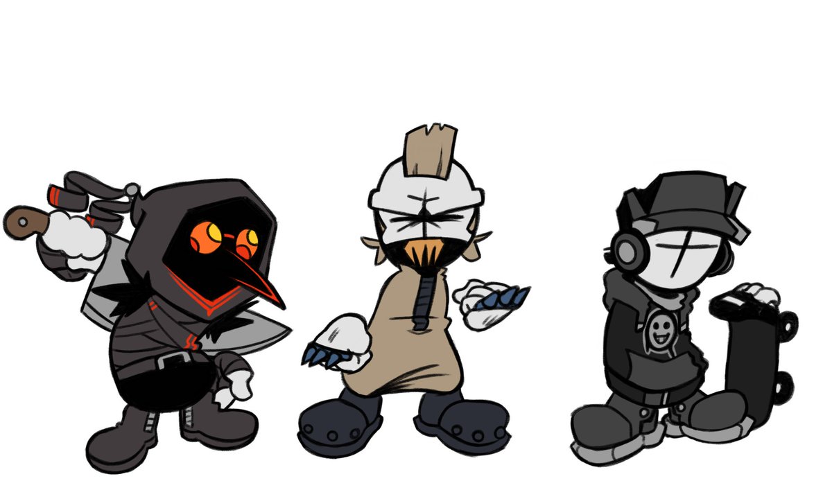 CRFunkin's tweet photo. A little late for #MADNESSDAY2024, but we still want to show off our designs for the Madness Combat characters.

art by @MrDreamCatch_er 

#madnesscombat #FNF #fridaynightfunkin https://t.co/615GkpTlot