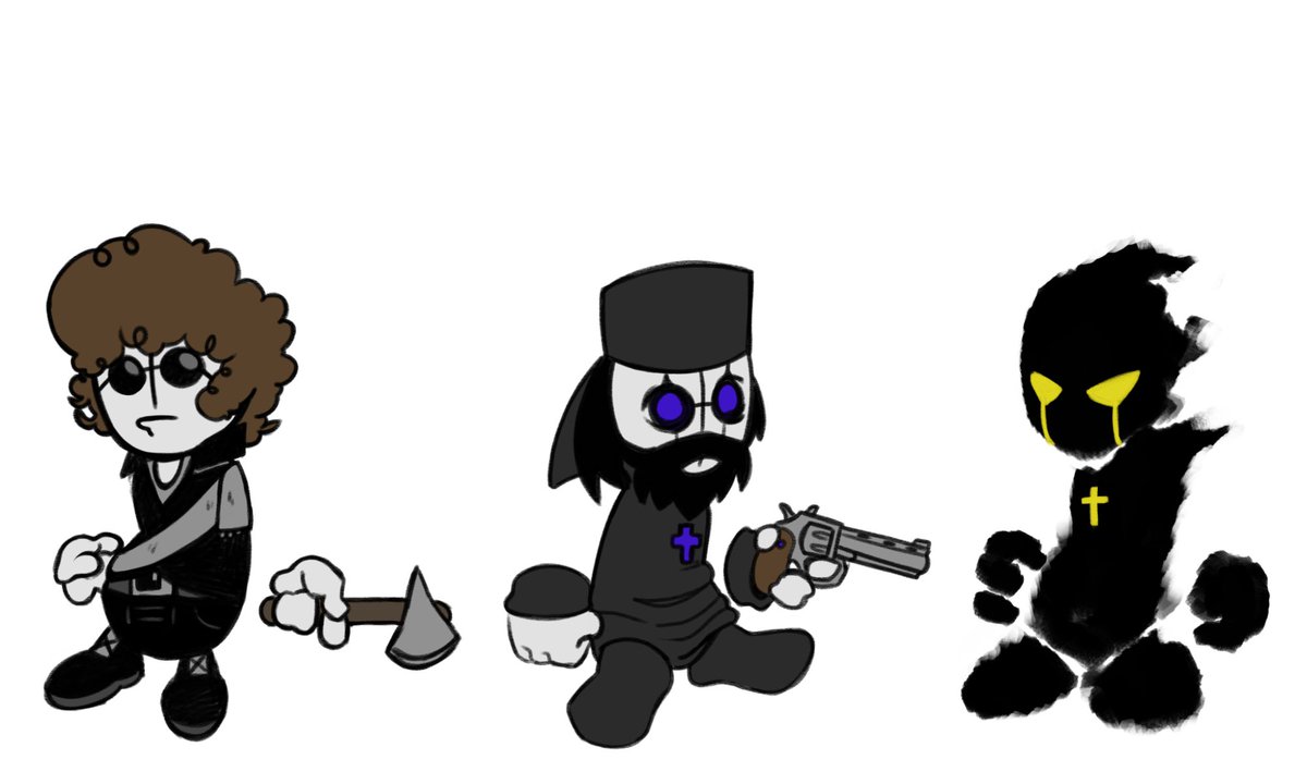 CRFunkin's tweet photo. A little late for #MADNESSDAY2024, but we still want to show off our designs for the Madness Combat characters.

art by @MrDreamCatch_er 

#madnesscombat #FNF #fridaynightfunkin https://t.co/615GkpTlot