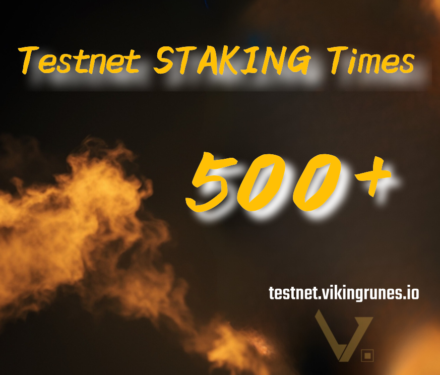 testnet.vikingrunes.io/staking
🥳the testnet has exceeded 500 staking events,
this is a "big day" for a purely technology-led team. Welcome everyone to experience the native staking experience of the UTXO-Staking Protocol.
leave us your suggestions, it is very important to us.