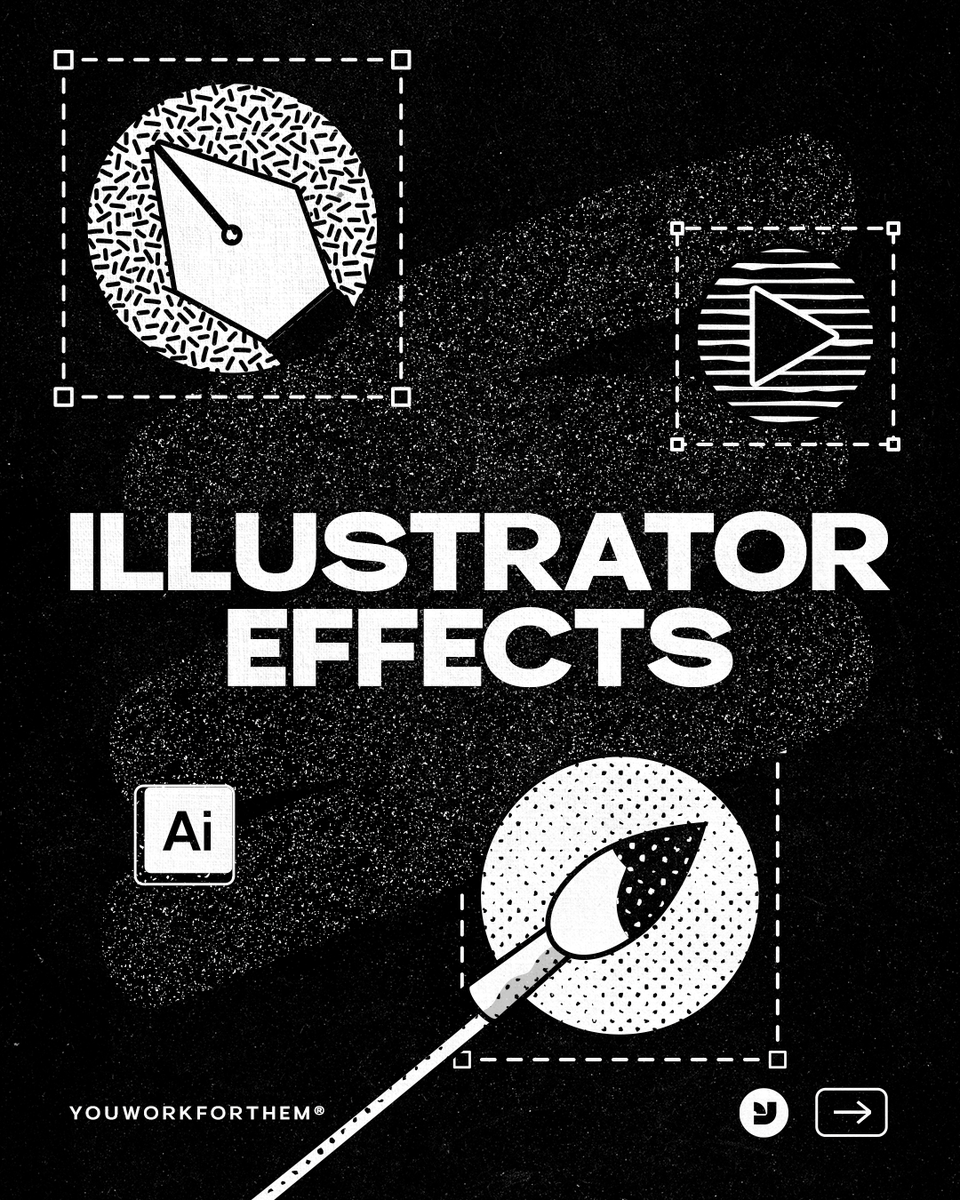 YouWorkForThem's tweet photo. Must-Have Illustrator Effects Collection! 🎨🚀

👋 Say goodbye to complicated design processes! These effects are easy to use and perfect for everything from social media posts to flyers. 

⤵️ Download Today!
🔗 https://t.co/7PJ538YD6k

#illustratorplugins https://t.co/laUVEFvaqN