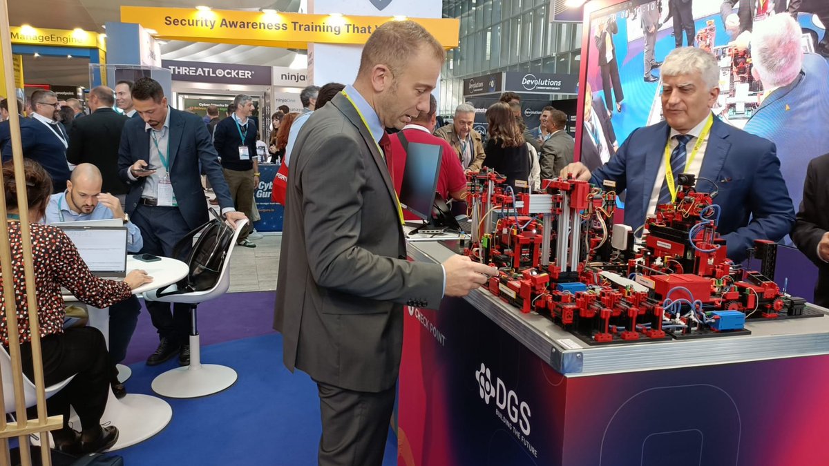 dgs_group's tweet photo. Visita lo stand #DGS per assistere all'esclusiva LIVE DEMO! Scopri come operiamo nelle moderne #SmartFactory, gestite da sistemi #OT, per garantire una protezione completa e una continuità operativa sicura grazie a tecnologie all'avanguardia. @CheckPointItaly  @Cybertech_Globl https://t.co/ddq4R1X7Ux