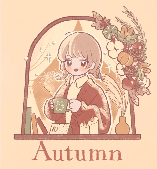 Autumn#illustration #イラスト 