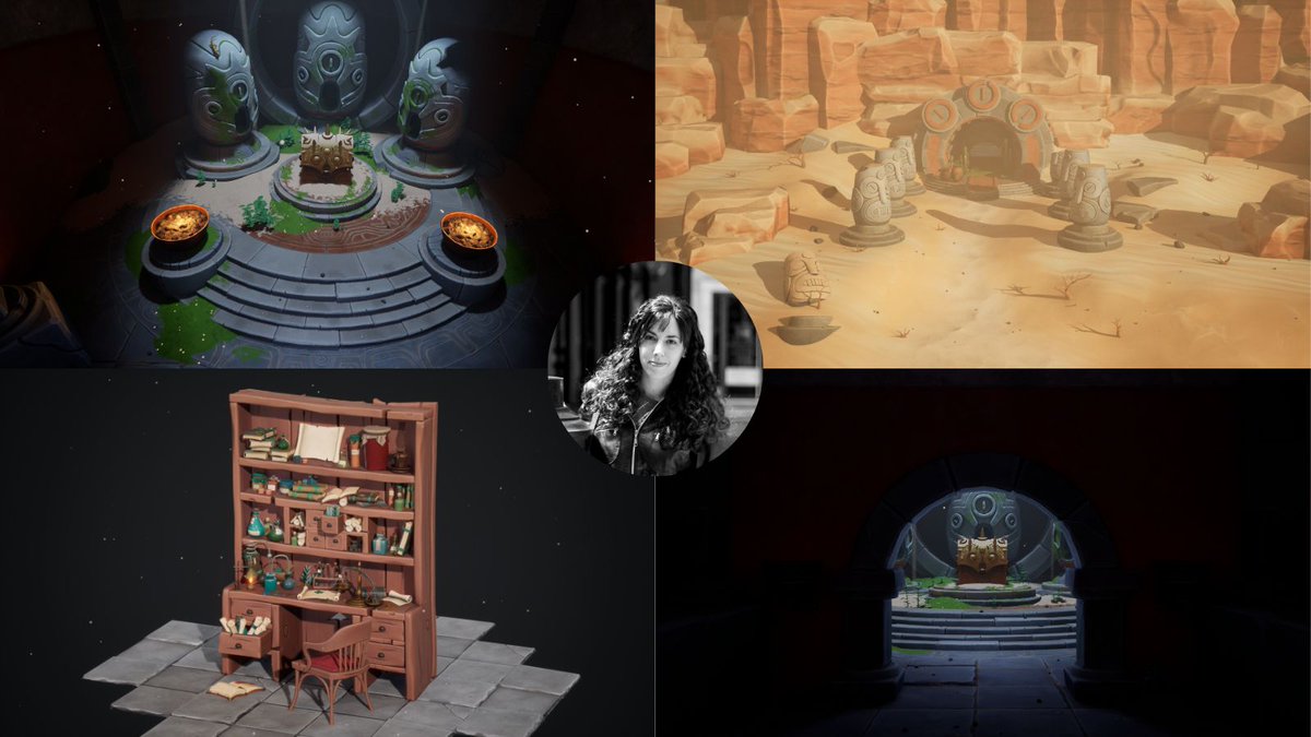 Hi everyone, happy #PortfolioDay! 

I'm Nuria, I'm a 3D Environment Artist looking for work in videogames.

I enjoy creating stylized PBR props and environments.

🎨: buff.ly/3BziwLa 
✉️: nuria.rschez@gmail.com

#3denvironmentartist #3denvironmentart #opentowork #3dart