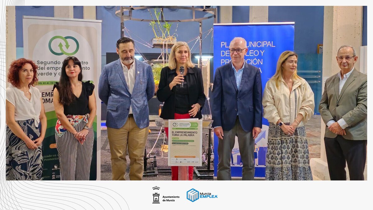 🌿 ¡Murcia se convierte en el epicentro del emprendimiento verde y circular! 🌿

Del 22 al 24 de octubre, Murcia acogerá el II Encuentro de Emprendimiento Verde y Circular bajo el lema "El emprendimiento toma la palabra". 🌍💡

🔗 centromedios.murcia.es/PUBLICO/NotaPr…

<a href="/AytoMurcia/">Ayuntamiento de Murcia</a>