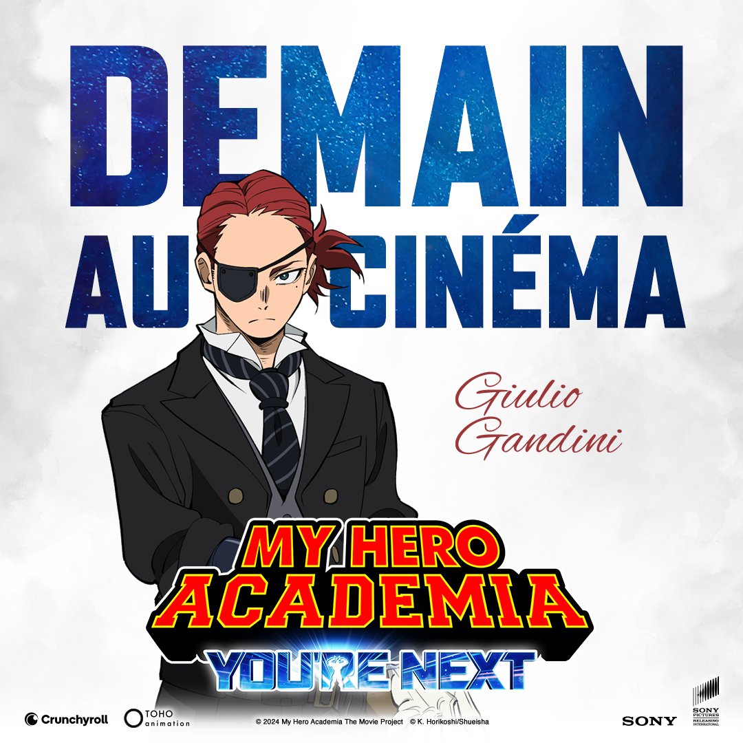 J-1 avant MY HERO ACADEMIA: YOU'RE NEXT au cinéma ! 🔥 

Qui a déjà ses billets ? 👊