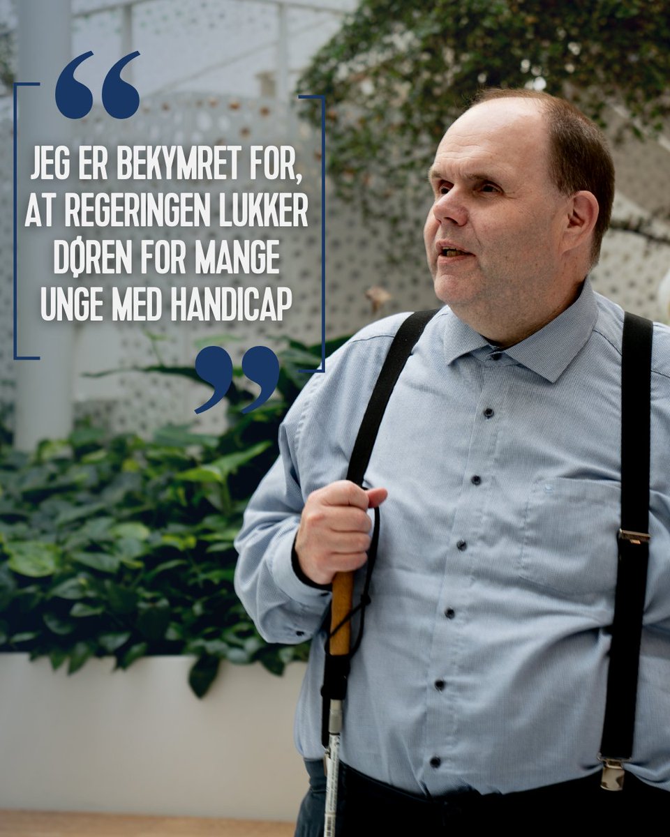 Jeg er bekymret for, at regeringen lukker døren til en boglig ungdomsuddannelse for mange unge med handicap.

Det er jeg, fordi regeringen vil gøre det sværere at komme ind på en ungdomsuddannelse og mindre fleksibelt at gennemføre den.

I dag har mange unge med handicap allerede