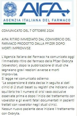 Fidati della scienza farmaceutica, fidati di pfizer! E' per il tuo bene!