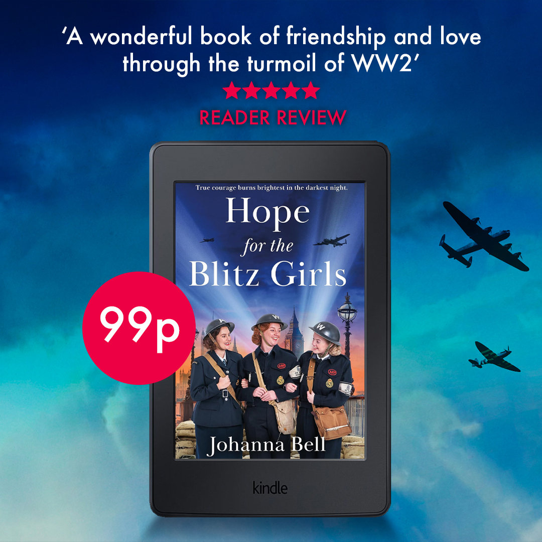 Team Bookends (@teambookends) on Twitter photo London, October 1940. As German bombers increase their nightly raids on the capital, the Blitz Girls must be braver than ever to protect innocent lives and keep their fight alive...
Read <a href="/JoBellAuthor/">Johanna Bell</a>'s inspiring new novel for 99p in Kindle this month! brnw.ch/21wNyAe London, October 1940. As German bombers increase their nightly raids on the capital, the Blitz Girls must be braver than ever to protect innocent lives and keep their fight alive...
Read <a href="/JoBellAuthor/">Johanna Bell</a>'s inspiring new novel for 99p in Kindle this month! brnw.ch/21wNyAe
