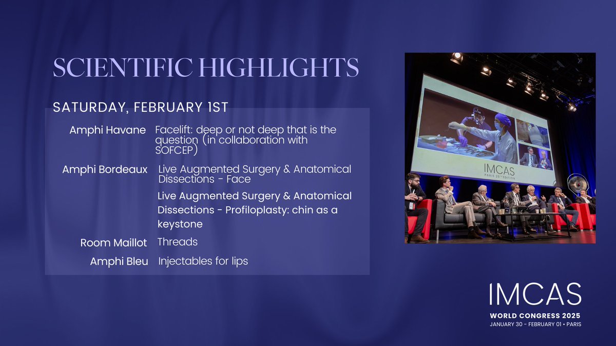 The countdown to #IMCAS2025 has begun! 🚀 
Get ready for our World Congress, featuring global experts in dermatology, plastic surgery, and aging science. 
Join us to stay ahead in the world of medical innovation! 💉🌟
 #Dermatology #PlasticSurgery #IMCAS2025 #GatheringTheWorld