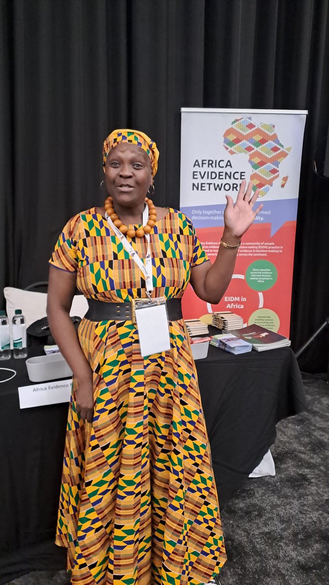 <a href="/SAMEA_ZA/">SAMEA</a> <a href="/PACE_evidence/">Pan-African Collective for Evidence</a> <a href="/AfricaAEYL/">Africa Evidence Youth League #AEYL</a> <a href="/Laurenz_ml/">Laurenz Mahlanza-Langer</a> <a href="/AndyWaAzania/">Andile (She/her)</a> <a href="/ithubalethu/">Siziwe Ngcwabe</a> <a href="/HectorMoloko/">Hector Moloko</a> <a href="/ndukup1/">Promise M. Nduku</a> <a href="/Matloko_MJ/">jan Magoro</a> <a href="/NKMshengu/">Nkululeko Tshabalala</a> <a href="/DpmeOfficial/">DPME</a> <a href="/Dayal70/">Harsha Dayal</a> <a href="/CarinVanZyl/">Carin van Zyl</a> Visit the <a href="/Africa_evidence/">AEN</a> exhibition stand today at the 9th Biennial <a href="/SAMEA_ZA/">SAMEA</a> conference! 

You'll hear more about our work from <a href="/ithubalethu/">Siziwe Ngcwabe</a>, our director and co-chair. 

Our goals as the #AEN are to increase knowledge and understanding of evidence-informed decision-making