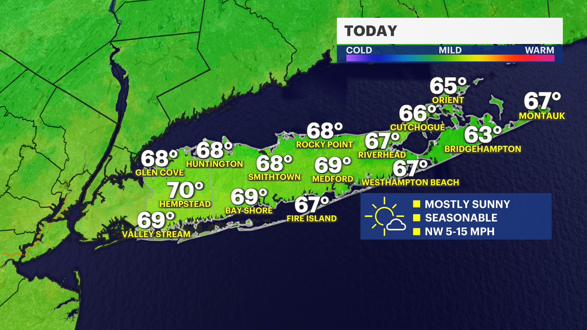 kristycampanawx's tweet photo. LONG ISLAND
All eyes are on #HurricaneMilton and our thoughts remain with #Florida. 🙏
Back at home we will see dry and
#seasonable conditions with plenty of sunshine. Enjoy the #fall weather! 🍂
Your full 10 day forecast- https://t.co/e84PmbKBwG https://t.co/ZTpMYQ6woi